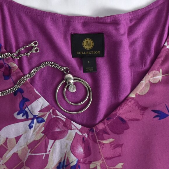 JM Collection Blouse Size Large - Picture 7 of 8